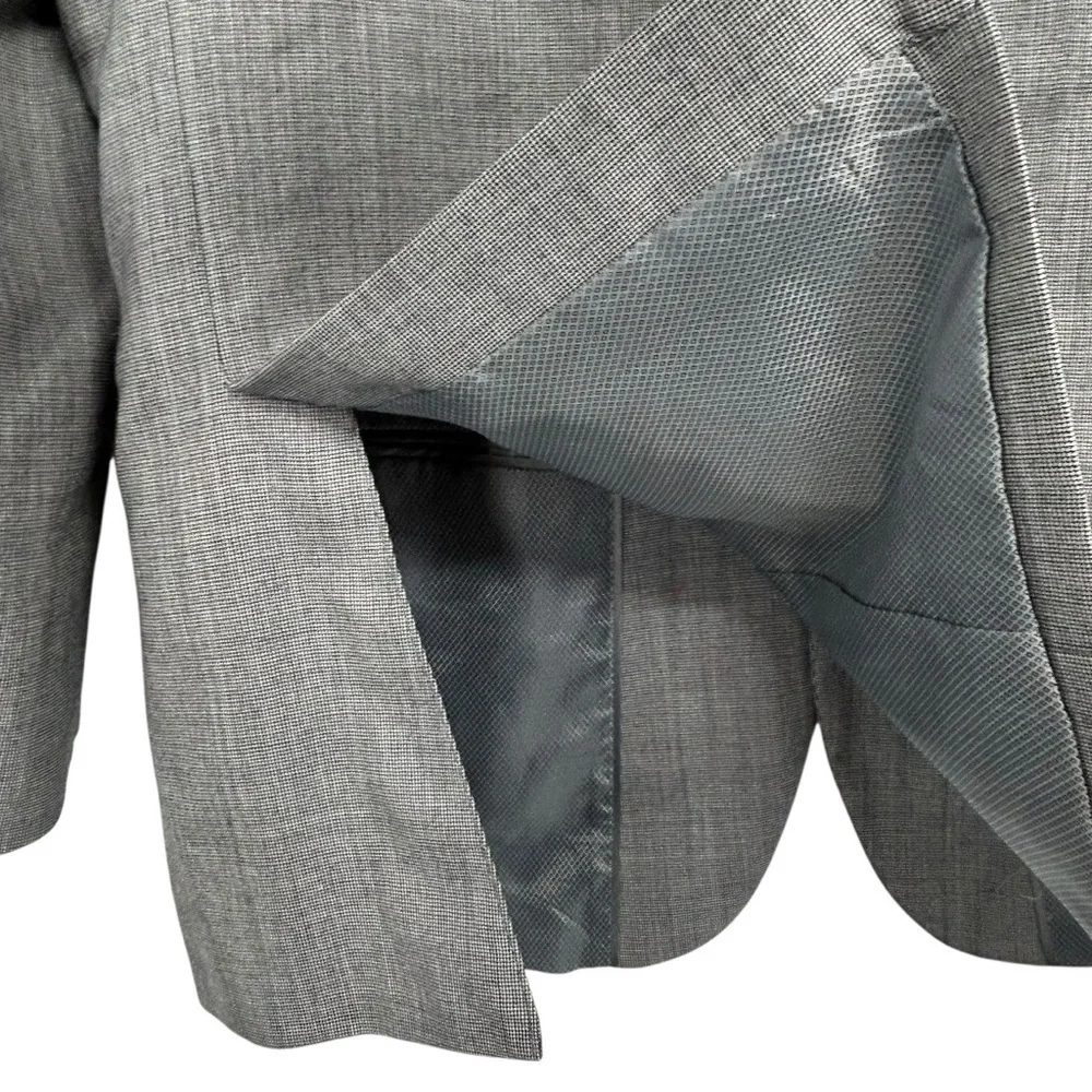 Versini Modern Fit Men’s 40R Gray Wool Blazer Sport Coat Jacket 2 Button